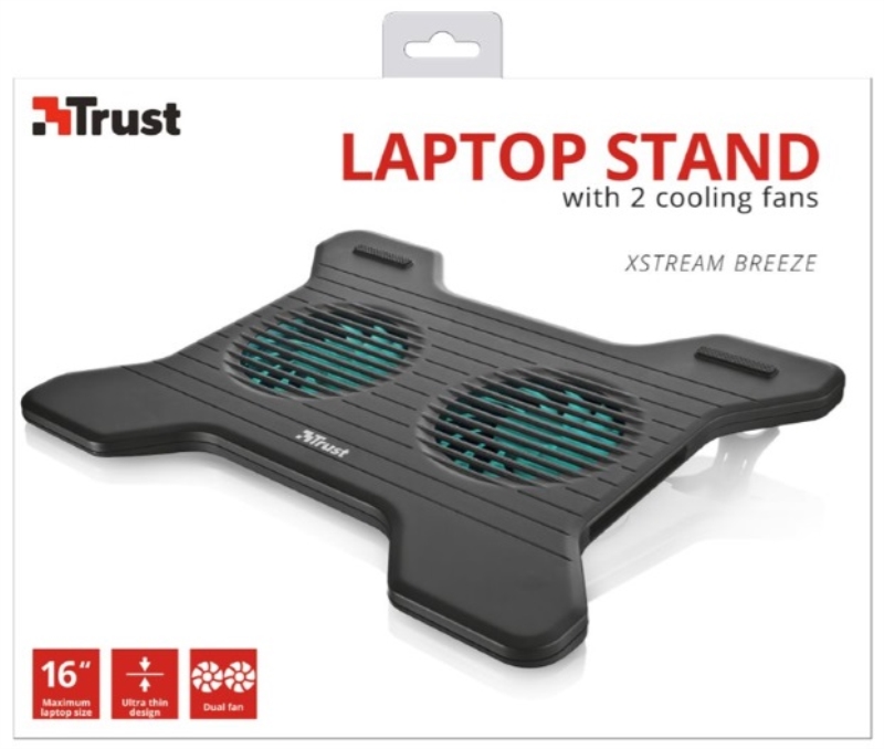 TRUST SUPPORTO PER NOTEBOOK CON VENTOLA TRUST XSTREAM BREEZE COOLING STAND